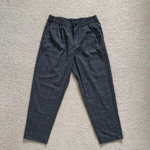 Madewell Women’s Gray Checkered Pants